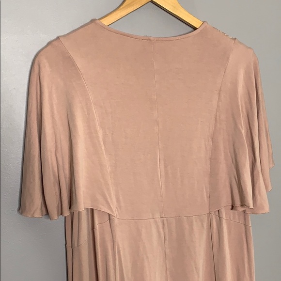 ASOS Plus Curve Pink Knit Lace Stretchy Dress 22 - Picture 9 of 11